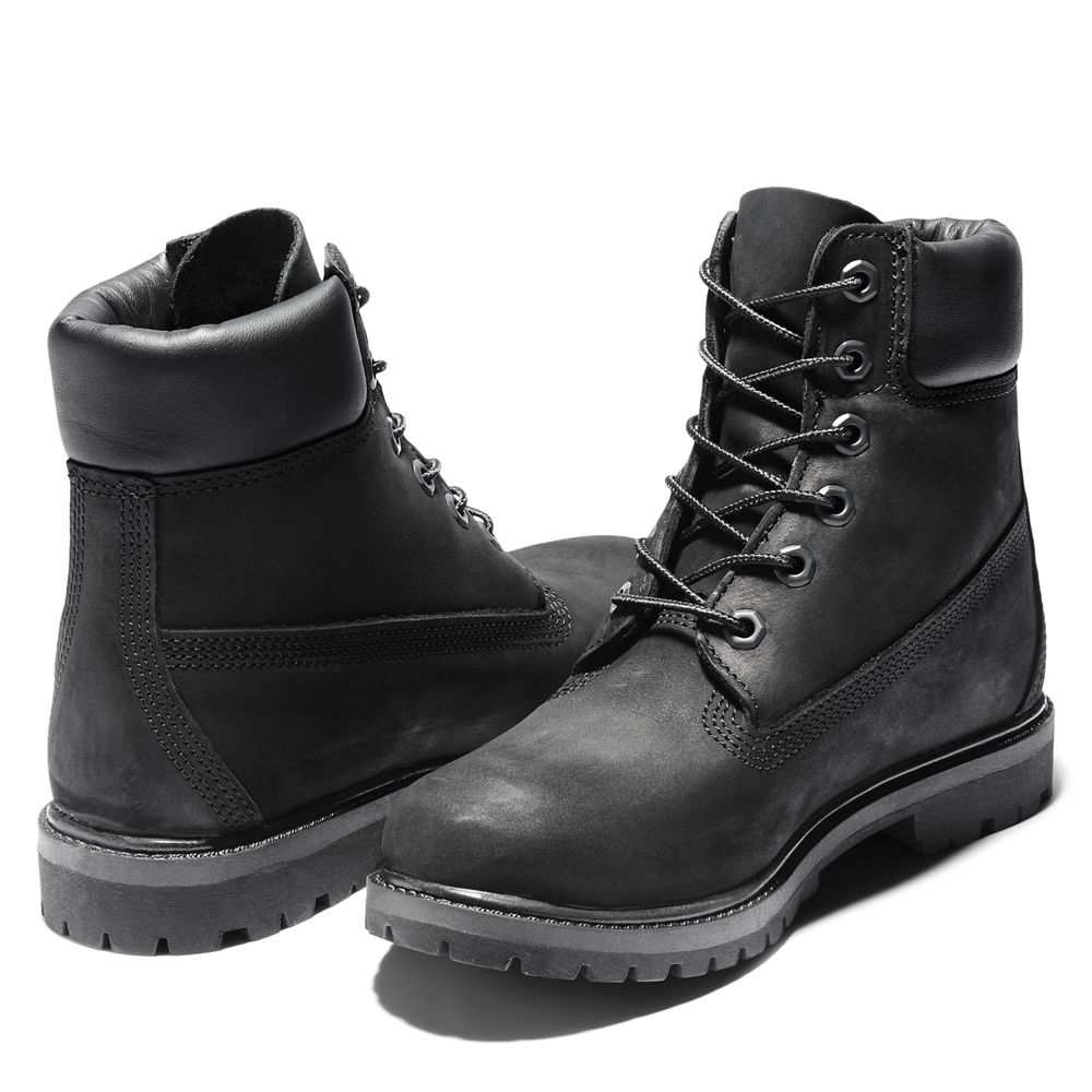 Botas 6-Inch Timberland Argentina Mujer - 6-Inch Premium Waterproof - Negras - ZVOMGF-469